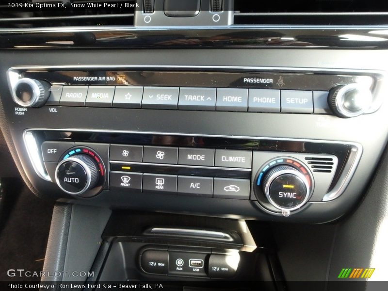 Controls of 2019 Optima EX