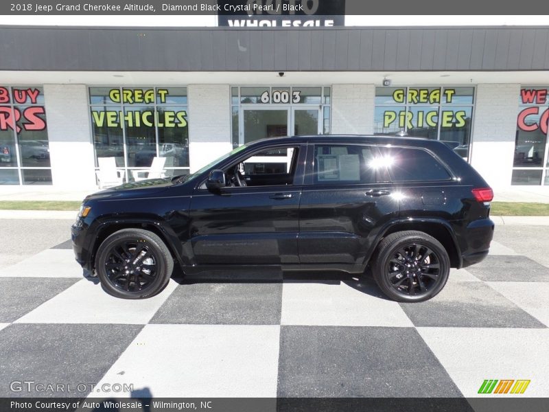Diamond Black Crystal Pearl / Black 2018 Jeep Grand Cherokee Altitude