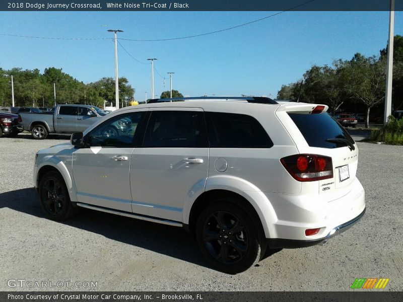 White Noise Tri-Coat / Black 2018 Dodge Journey Crossroad