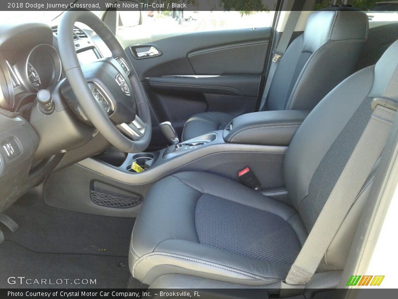 White Noise Tri-Coat / Black 2018 Dodge Journey Crossroad