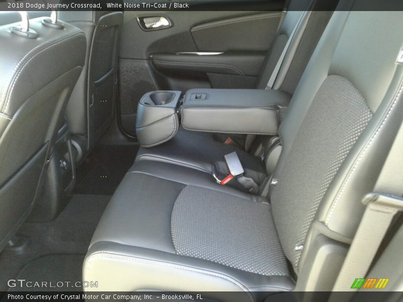 White Noise Tri-Coat / Black 2018 Dodge Journey Crossroad