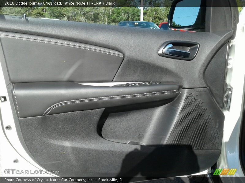 White Noise Tri-Coat / Black 2018 Dodge Journey Crossroad