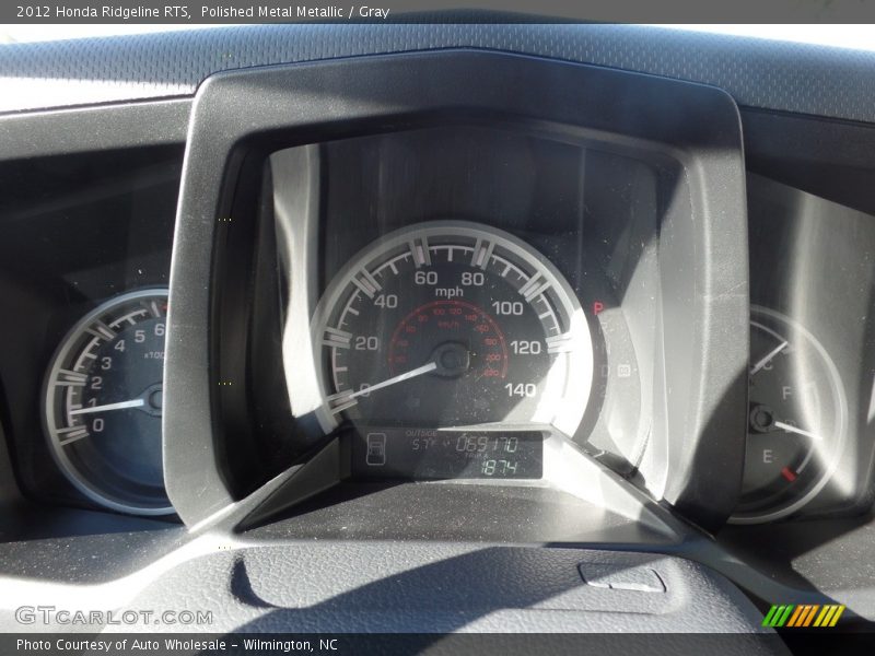 Polished Metal Metallic / Gray 2012 Honda Ridgeline RTS