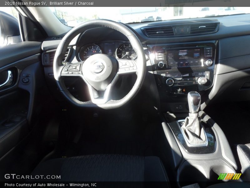Brilliant Silver / Charcoal 2018 Nissan Rogue SV
