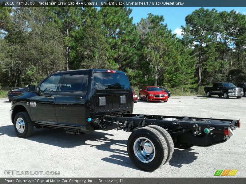 Brilliant Black Crystal Pearl / Black/Diesel Gray 2018 Ram 3500 Tradesman Crew Cab 4x4 Chassis