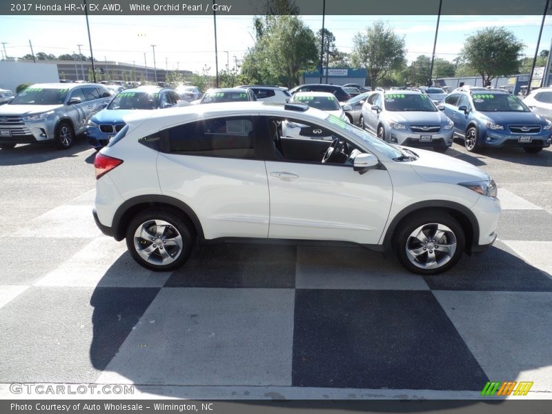 White Orchid Pearl / Gray 2017 Honda HR-V EX AWD