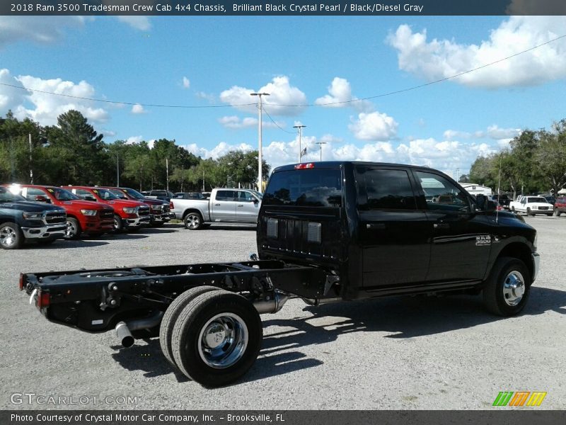 Brilliant Black Crystal Pearl / Black/Diesel Gray 2018 Ram 3500 Tradesman Crew Cab 4x4 Chassis