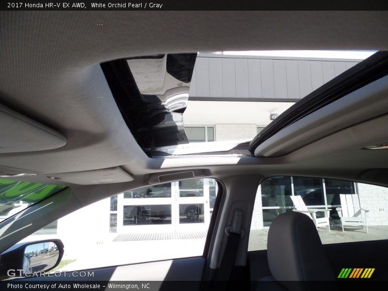 White Orchid Pearl / Gray 2017 Honda HR-V EX AWD