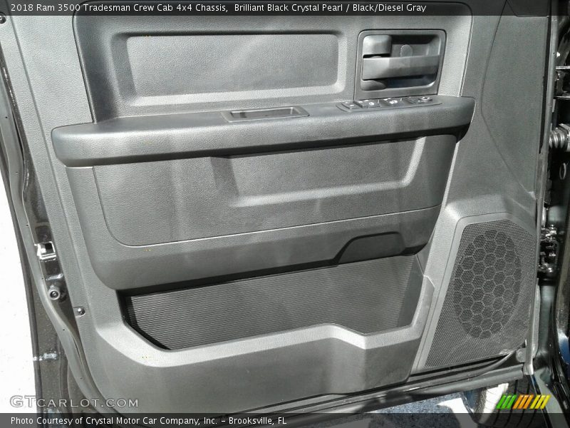 Brilliant Black Crystal Pearl / Black/Diesel Gray 2018 Ram 3500 Tradesman Crew Cab 4x4 Chassis