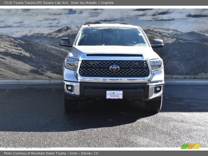 Silver Sky Metallic / Graphite 2018 Toyota Tundra SR5 Double Cab 4x4
