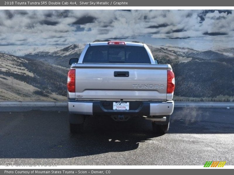 Silver Sky Metallic / Graphite 2018 Toyota Tundra SR5 Double Cab 4x4