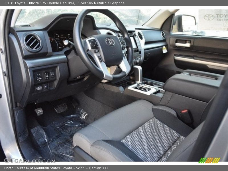 Silver Sky Metallic / Graphite 2018 Toyota Tundra SR5 Double Cab 4x4