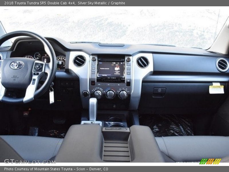 Silver Sky Metallic / Graphite 2018 Toyota Tundra SR5 Double Cab 4x4