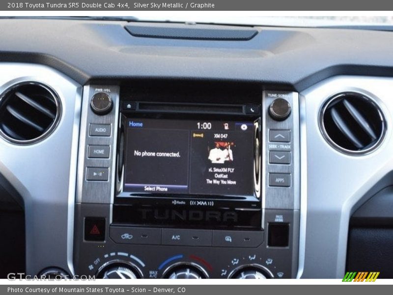Silver Sky Metallic / Graphite 2018 Toyota Tundra SR5 Double Cab 4x4