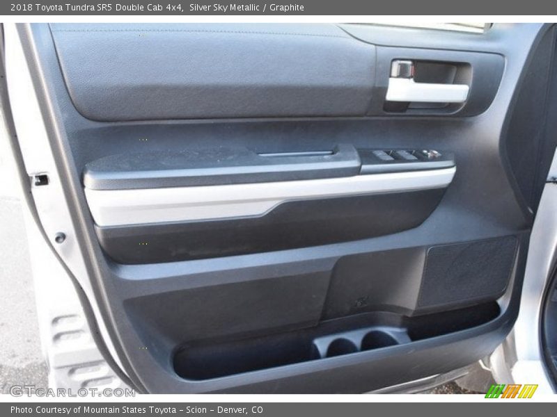 Silver Sky Metallic / Graphite 2018 Toyota Tundra SR5 Double Cab 4x4