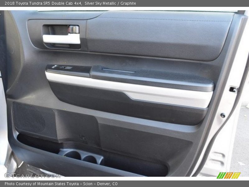 Silver Sky Metallic / Graphite 2018 Toyota Tundra SR5 Double Cab 4x4