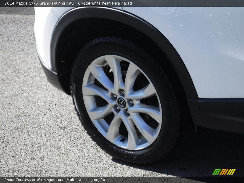 Crystal White Pearl Mica / Black 2014 Mazda CX-5 Grand Touring AWD
