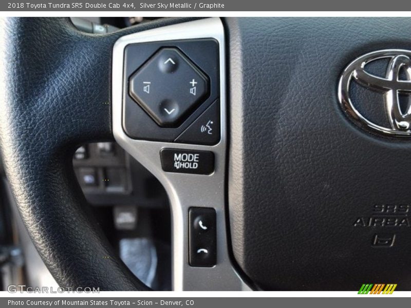 Silver Sky Metallic / Graphite 2018 Toyota Tundra SR5 Double Cab 4x4