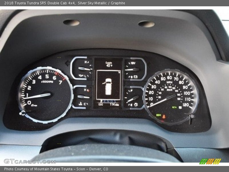 Silver Sky Metallic / Graphite 2018 Toyota Tundra SR5 Double Cab 4x4