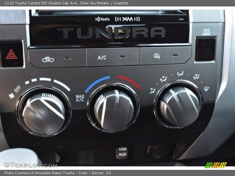 Silver Sky Metallic / Graphite 2018 Toyota Tundra SR5 Double Cab 4x4