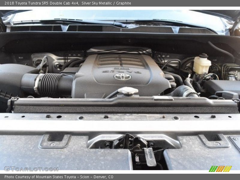 Silver Sky Metallic / Graphite 2018 Toyota Tundra SR5 Double Cab 4x4