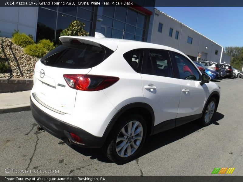 Crystal White Pearl Mica / Black 2014 Mazda CX-5 Grand Touring AWD