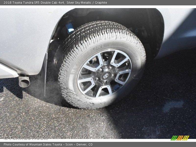 Silver Sky Metallic / Graphite 2018 Toyota Tundra SR5 Double Cab 4x4