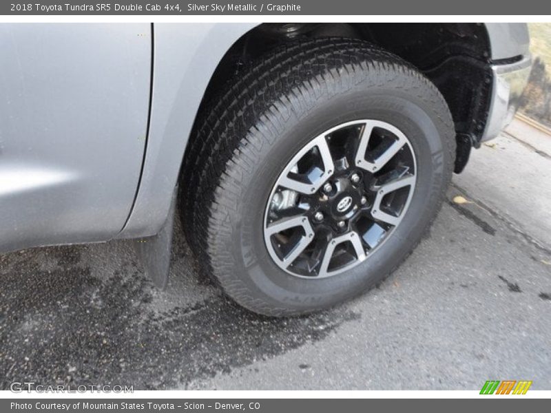 Silver Sky Metallic / Graphite 2018 Toyota Tundra SR5 Double Cab 4x4