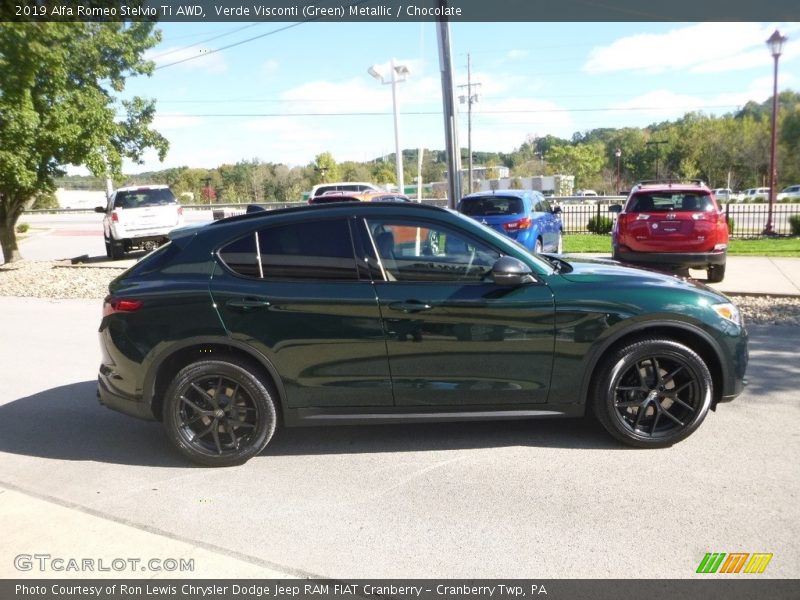 Verde Visconti (Green) Metallic / Chocolate 2019 Alfa Romeo Stelvio Ti AWD