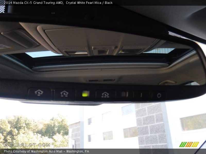 Crystal White Pearl Mica / Black 2014 Mazda CX-5 Grand Touring AWD