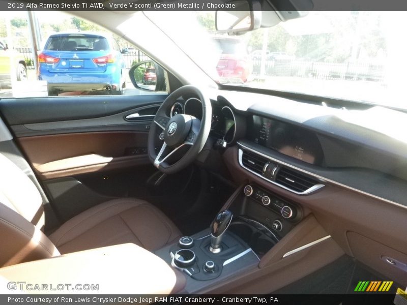 Verde Visconti (Green) Metallic / Chocolate 2019 Alfa Romeo Stelvio Ti AWD