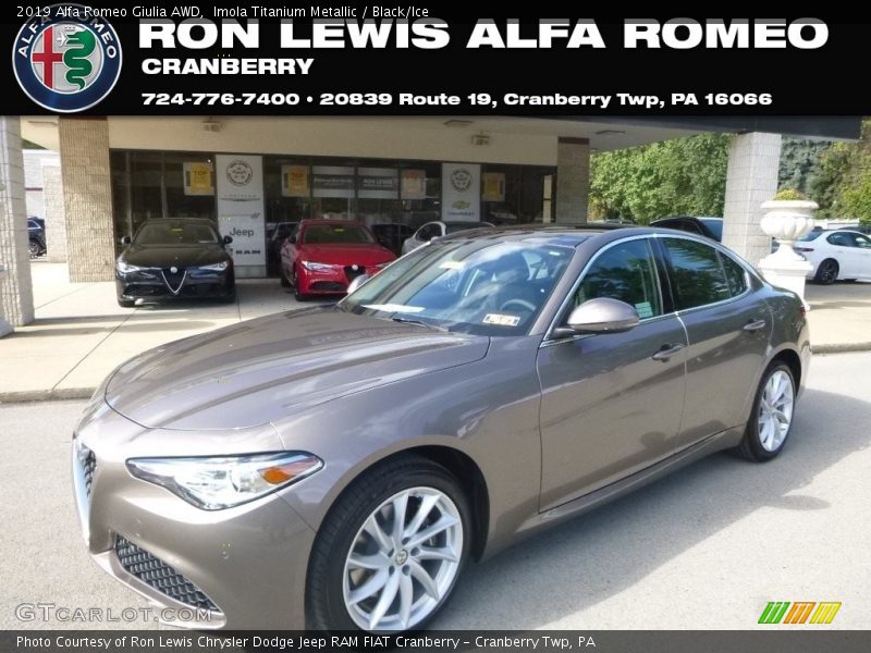 Imola Titanium Metallic / Black/Ice 2019 Alfa Romeo Giulia AWD