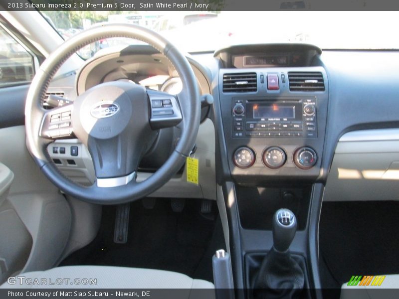 Satin White Pearl / Ivory 2013 Subaru Impreza 2.0i Premium 5 Door