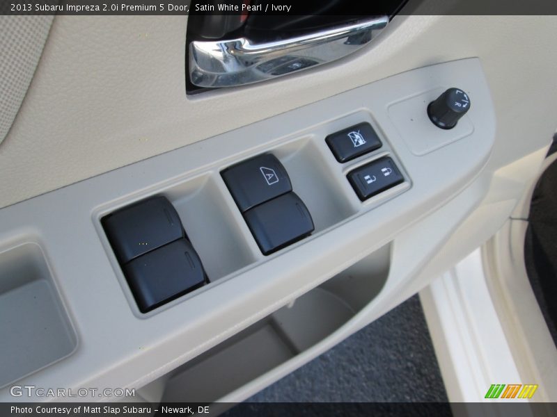 Satin White Pearl / Ivory 2013 Subaru Impreza 2.0i Premium 5 Door