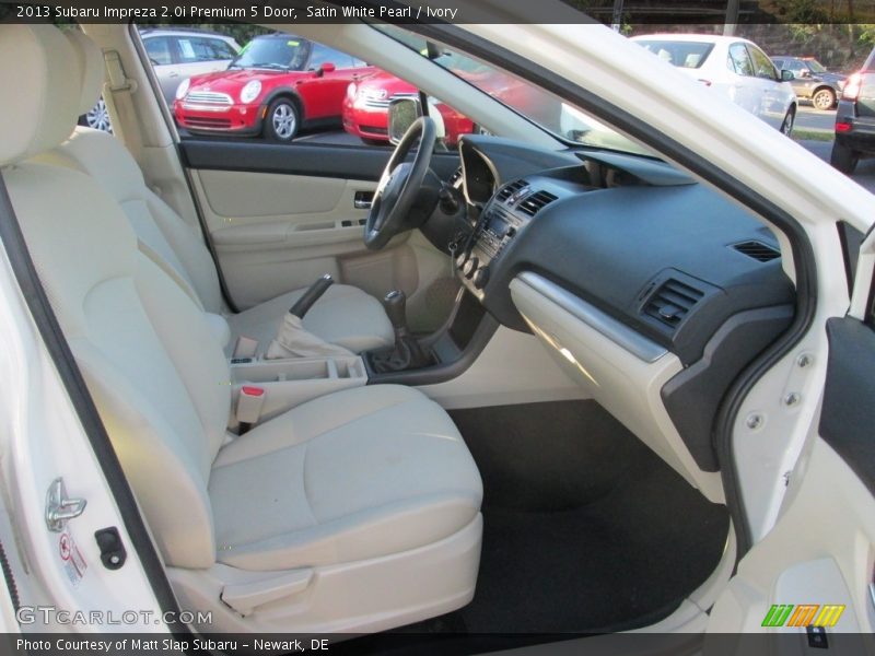 Satin White Pearl / Ivory 2013 Subaru Impreza 2.0i Premium 5 Door