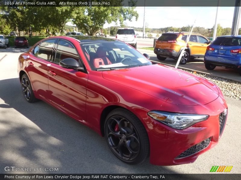 Alfa Rosso (Red) / Black/Red 2019 Alfa Romeo Giulia AWD