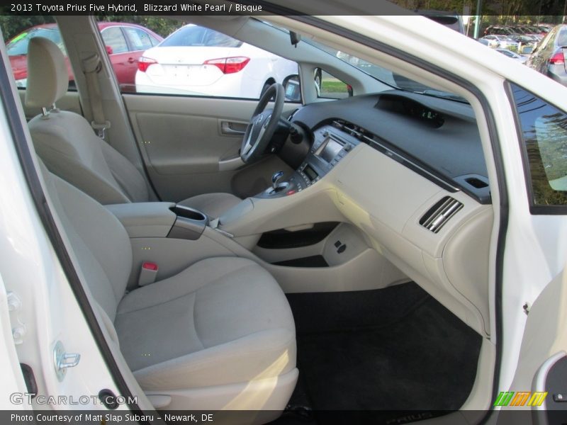 Blizzard White Pearl / Bisque 2013 Toyota Prius Five Hybrid