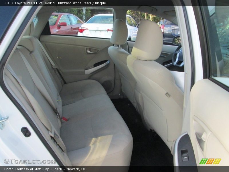 Blizzard White Pearl / Bisque 2013 Toyota Prius Five Hybrid