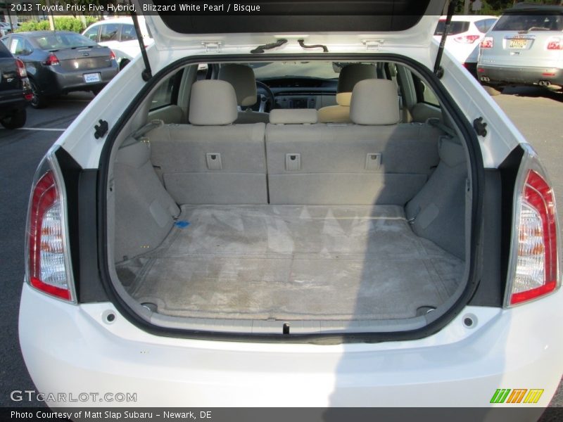 Blizzard White Pearl / Bisque 2013 Toyota Prius Five Hybrid