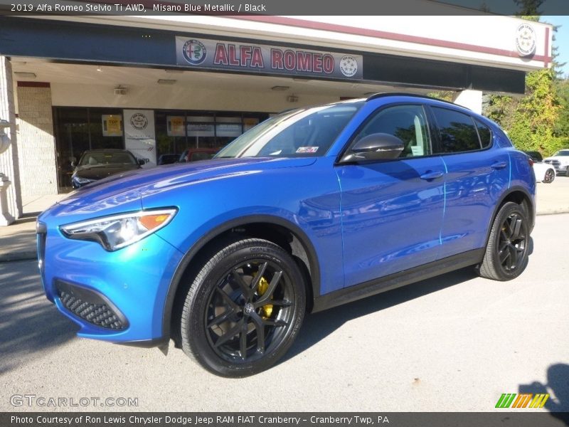 Misano Blue Metallic / Black 2019 Alfa Romeo Stelvio Ti AWD