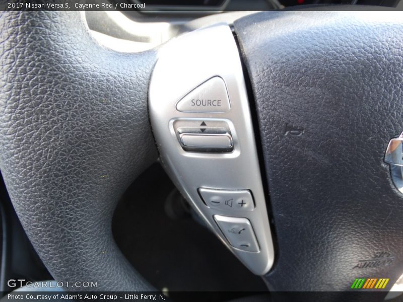 Cayenne Red / Charcoal 2017 Nissan Versa S