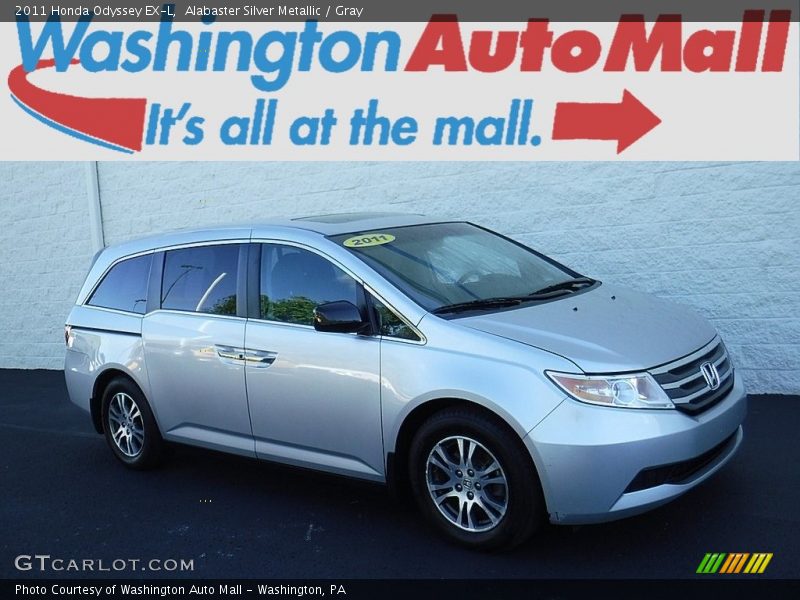 Alabaster Silver Metallic / Gray 2011 Honda Odyssey EX-L