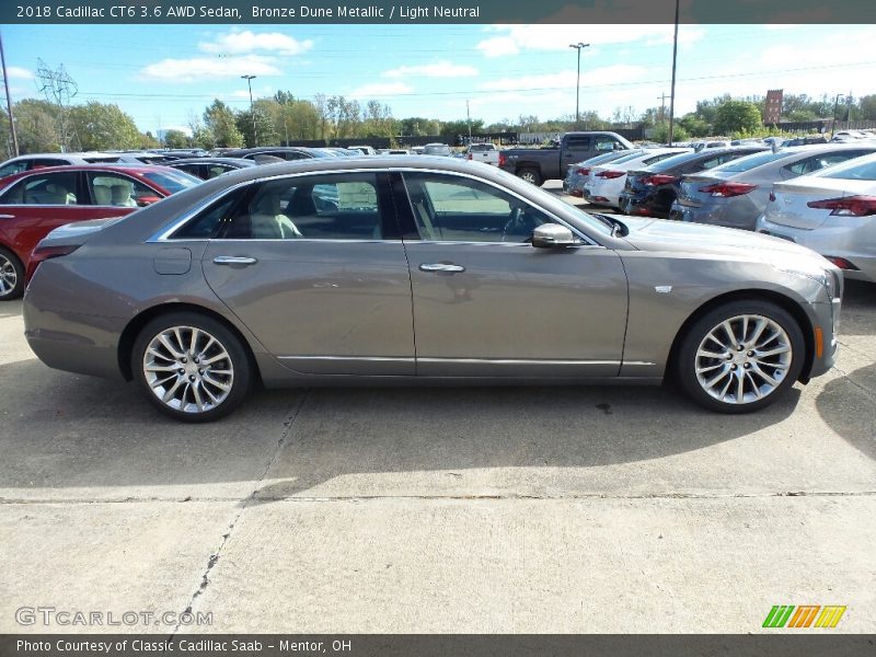 Bronze Dune Metallic / Light Neutral 2018 Cadillac CT6 3.6 AWD Sedan