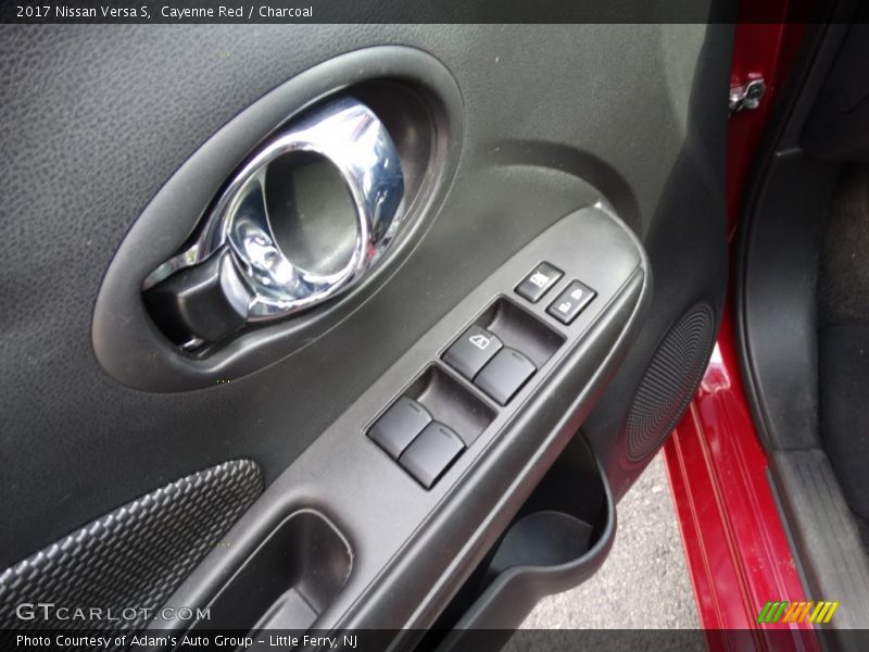 Cayenne Red / Charcoal 2017 Nissan Versa S