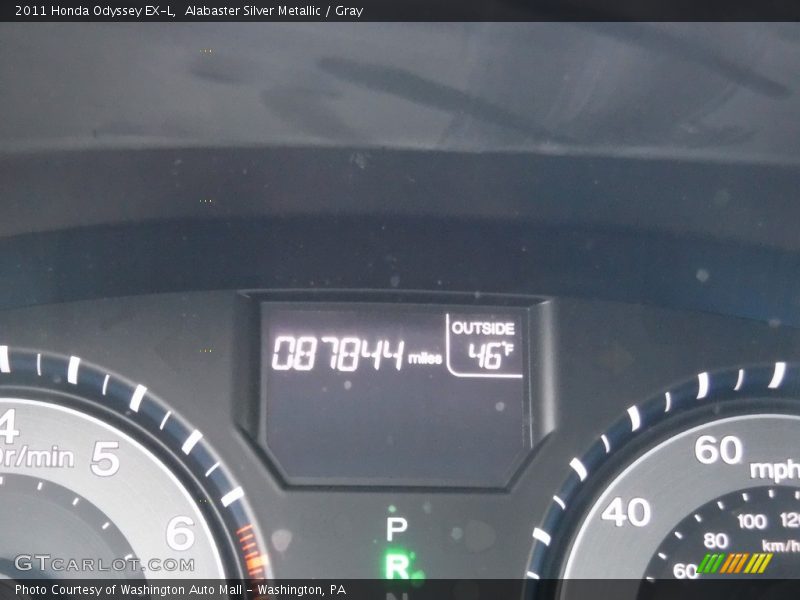 Alabaster Silver Metallic / Gray 2011 Honda Odyssey EX-L
