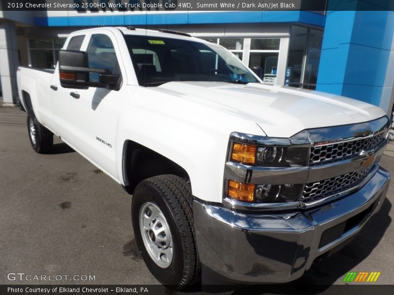 Summit White / Dark Ash/Jet Black 2019 Chevrolet Silverado 2500HD Work Truck Double Cab 4WD