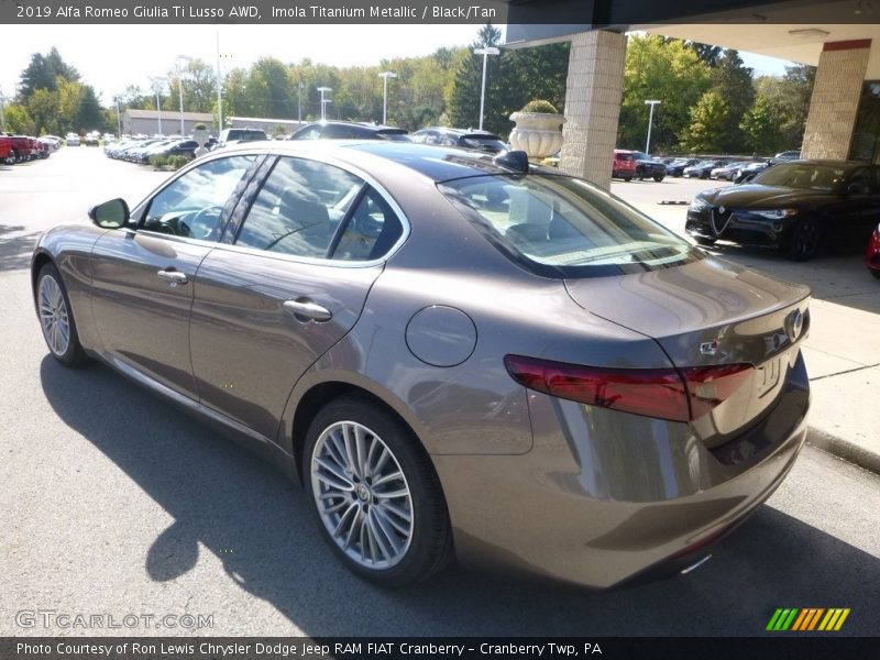 Imola Titanium Metallic / Black/Tan 2019 Alfa Romeo Giulia Ti Lusso AWD
