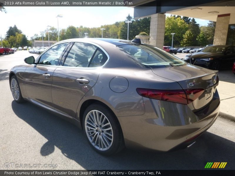 Imola Titanium Metallic / Black/Tan 2019 Alfa Romeo Giulia Ti Lusso AWD