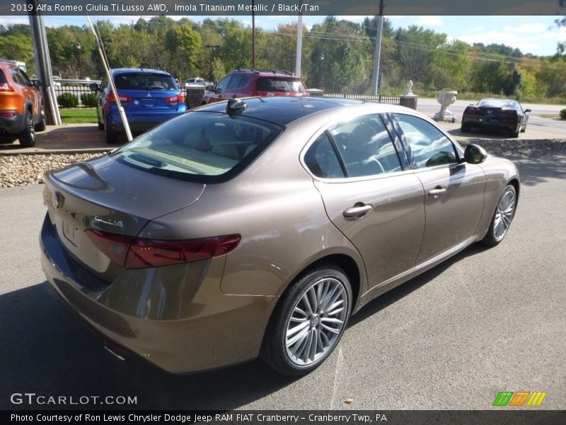 Imola Titanium Metallic / Black/Tan 2019 Alfa Romeo Giulia Ti Lusso AWD