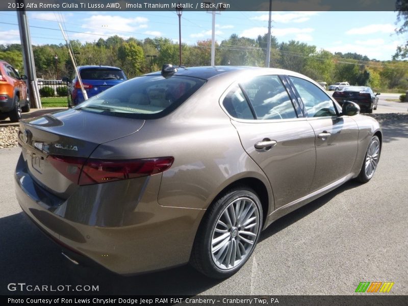 Imola Titanium Metallic / Black/Tan 2019 Alfa Romeo Giulia Ti Lusso AWD